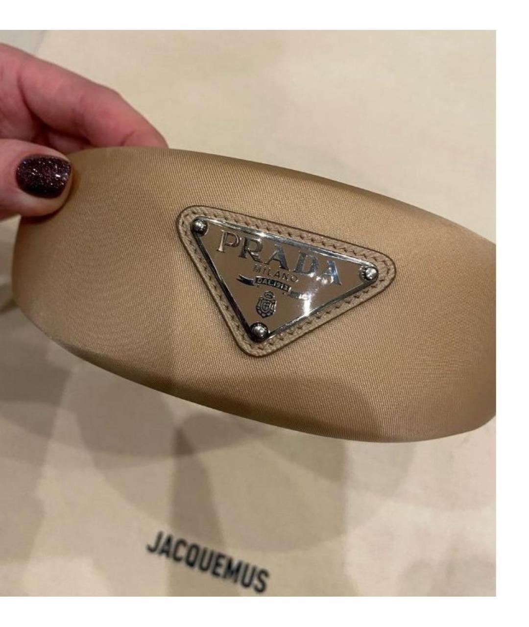 PRADA Бежевый ободок, фото 7