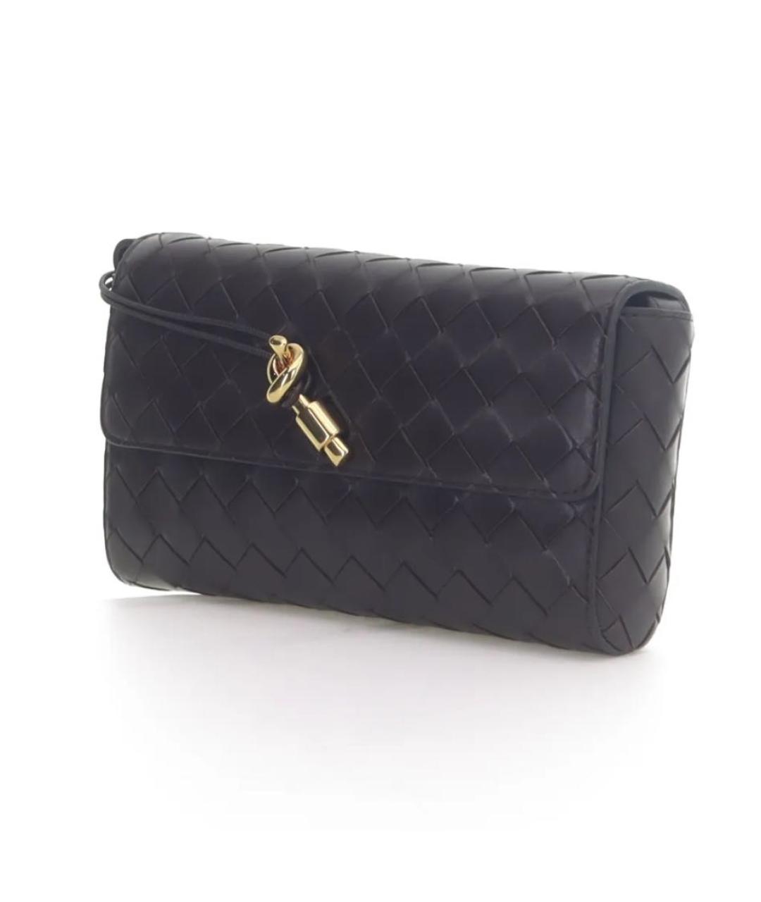 BOTTEGA VENETA Коричневая кожаная сумка через плечо, фото 4