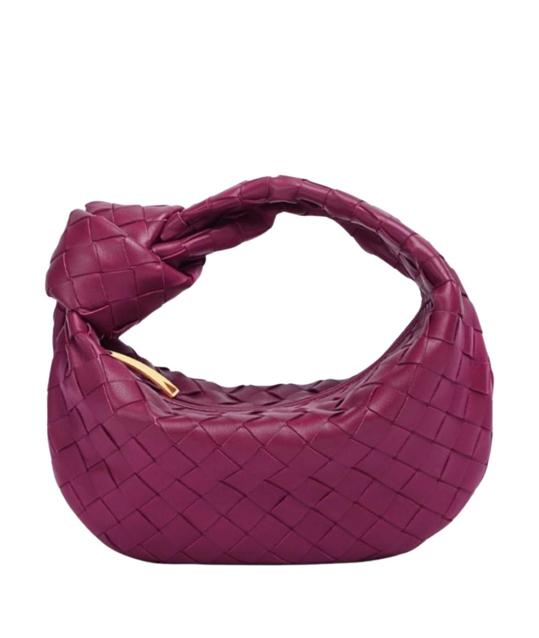 BOTTEGA VENETA Фуксия кожаная сумка с короткими ручками, фото 1
