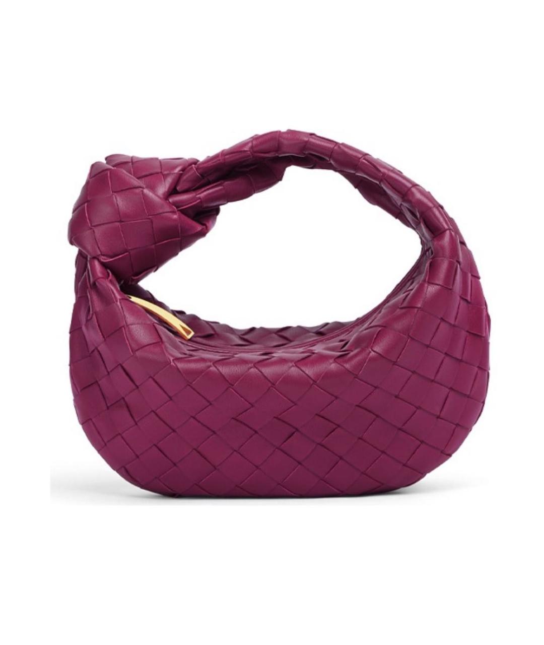 BOTTEGA VENETA Фуксия кожаная сумка с короткими ручками, фото 5