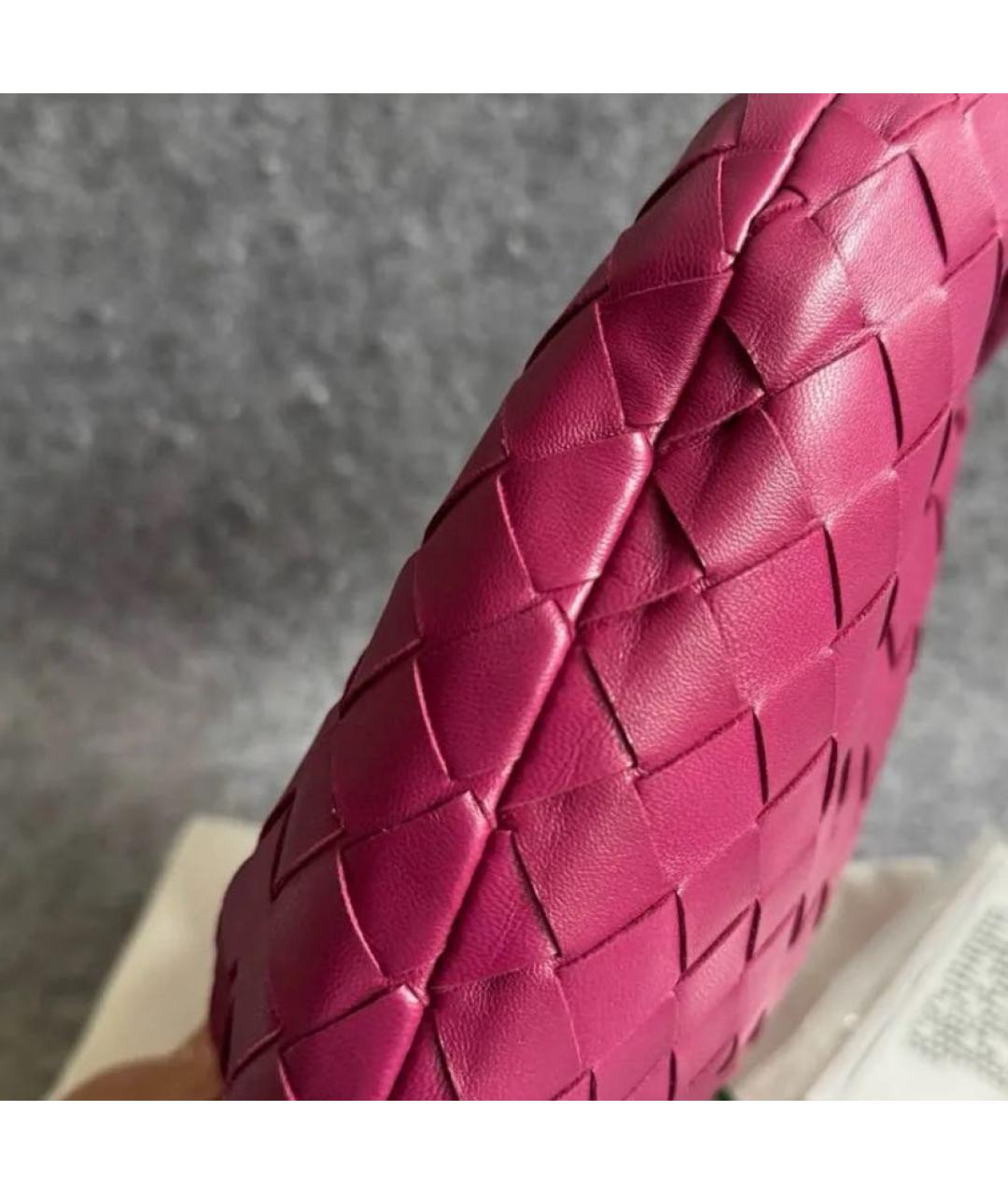 BOTTEGA VENETA Фуксия кожаная сумка с короткими ручками, фото 3