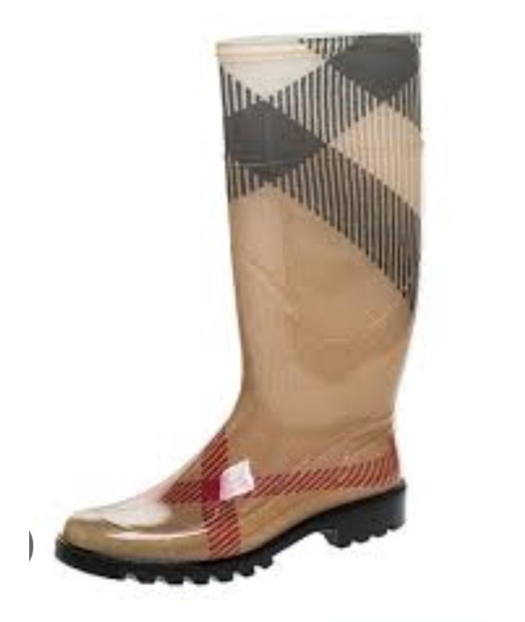 BURBERRY Бежевые сапоги, фото 9