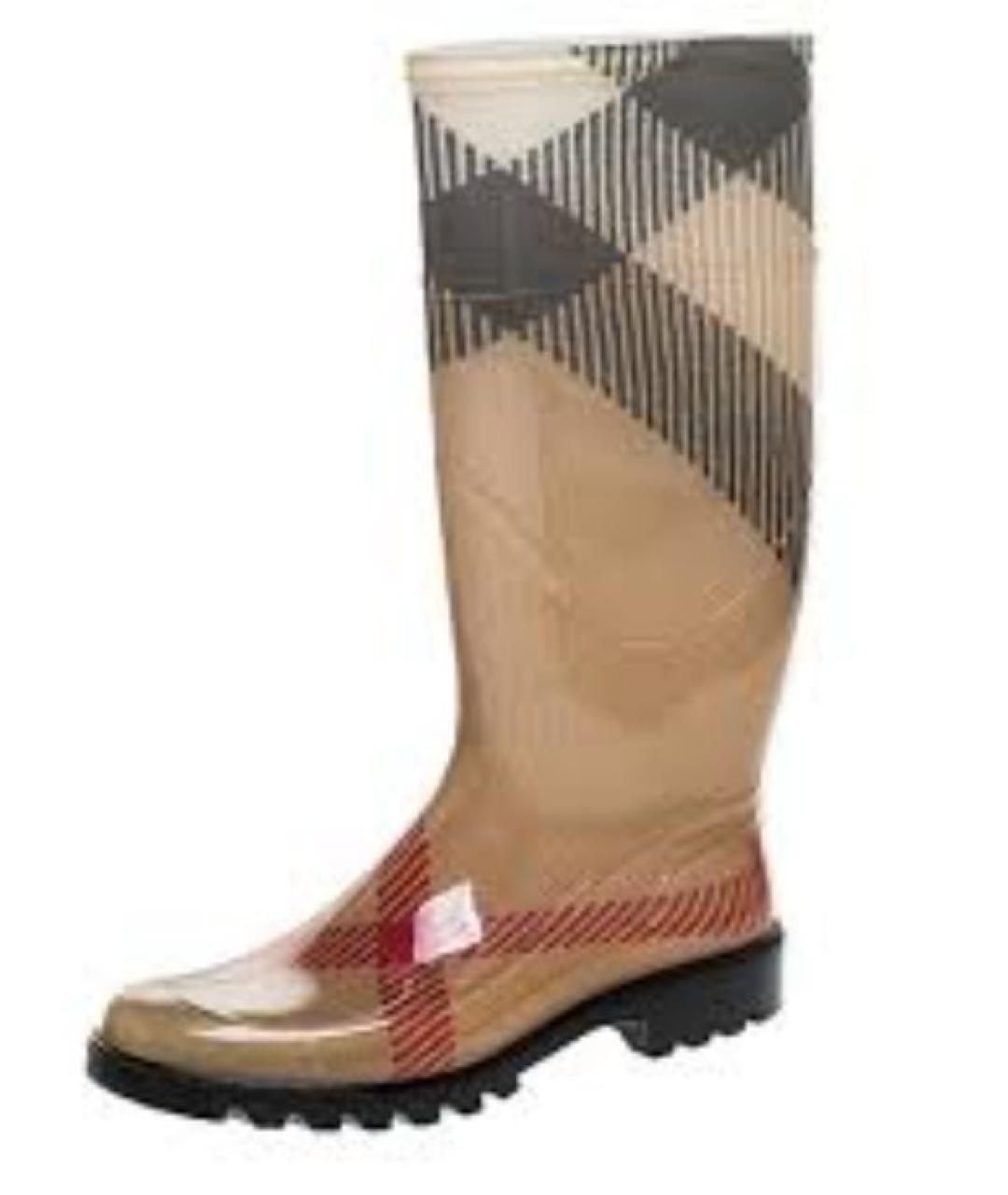 BURBERRY Бежевые сапоги, фото 8