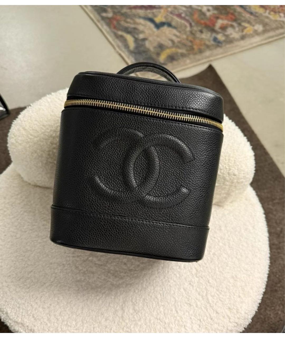 CHANEL Черная кожаная сумка через плечо, фото 5