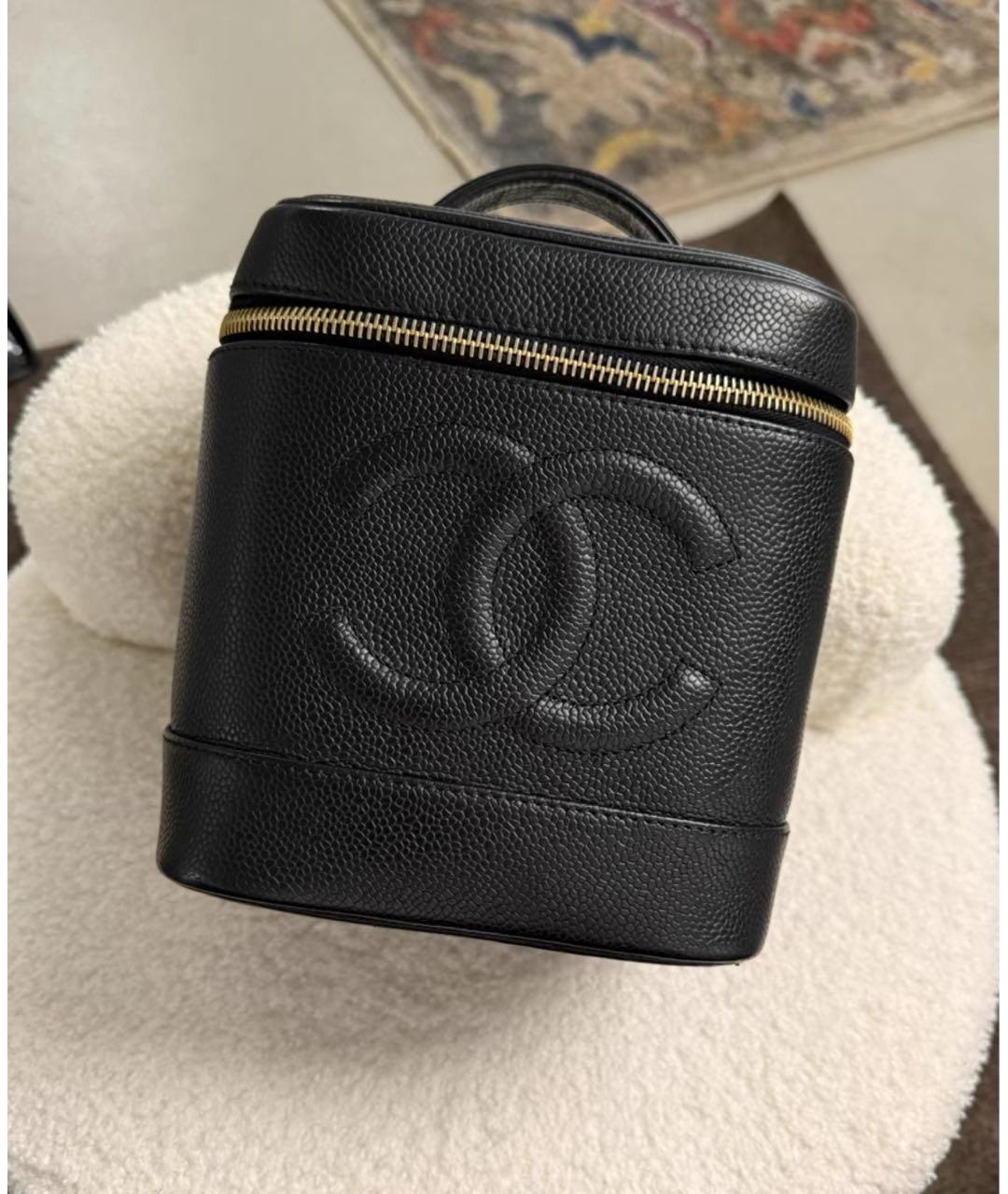 CHANEL Черная кожаная сумка через плечо, фото 2