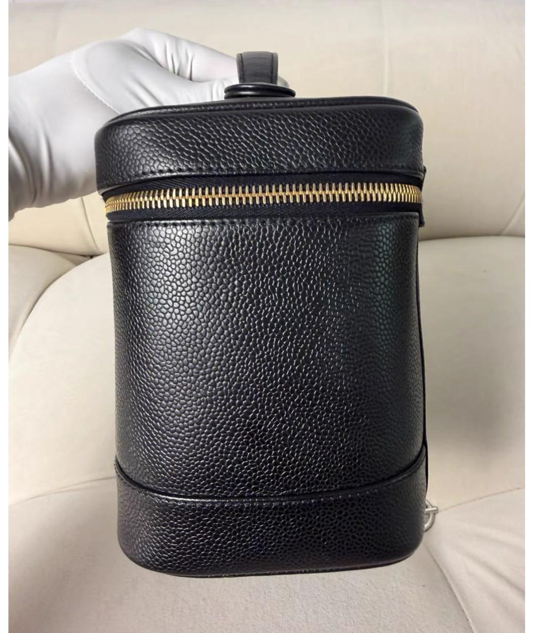 CHANEL Черная кожаная сумка через плечо, фото 4