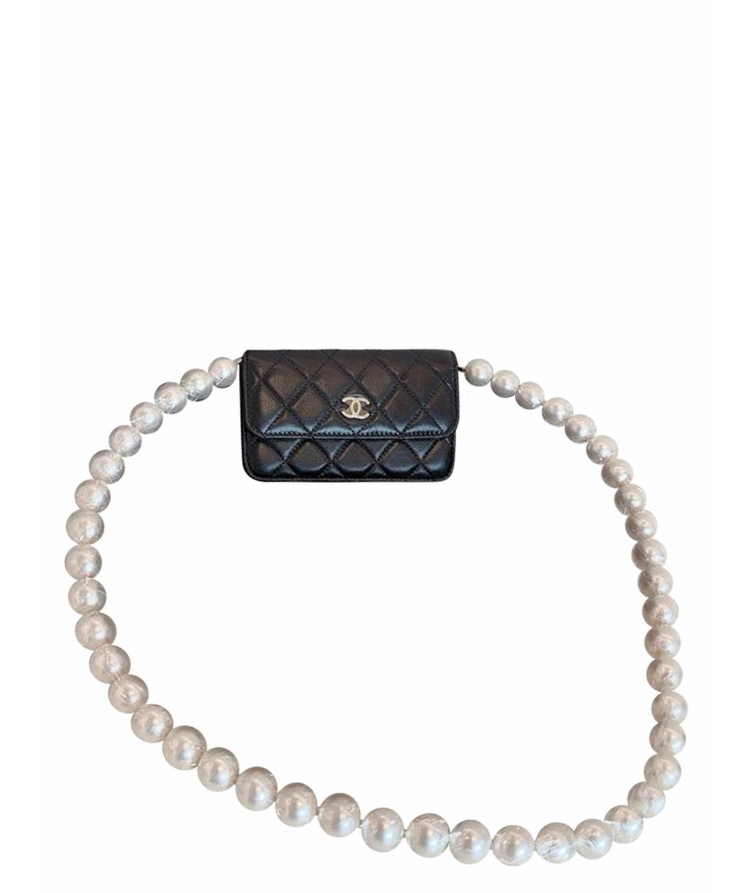 CHANEL Черная кожаная сумка через плечо, фото 1