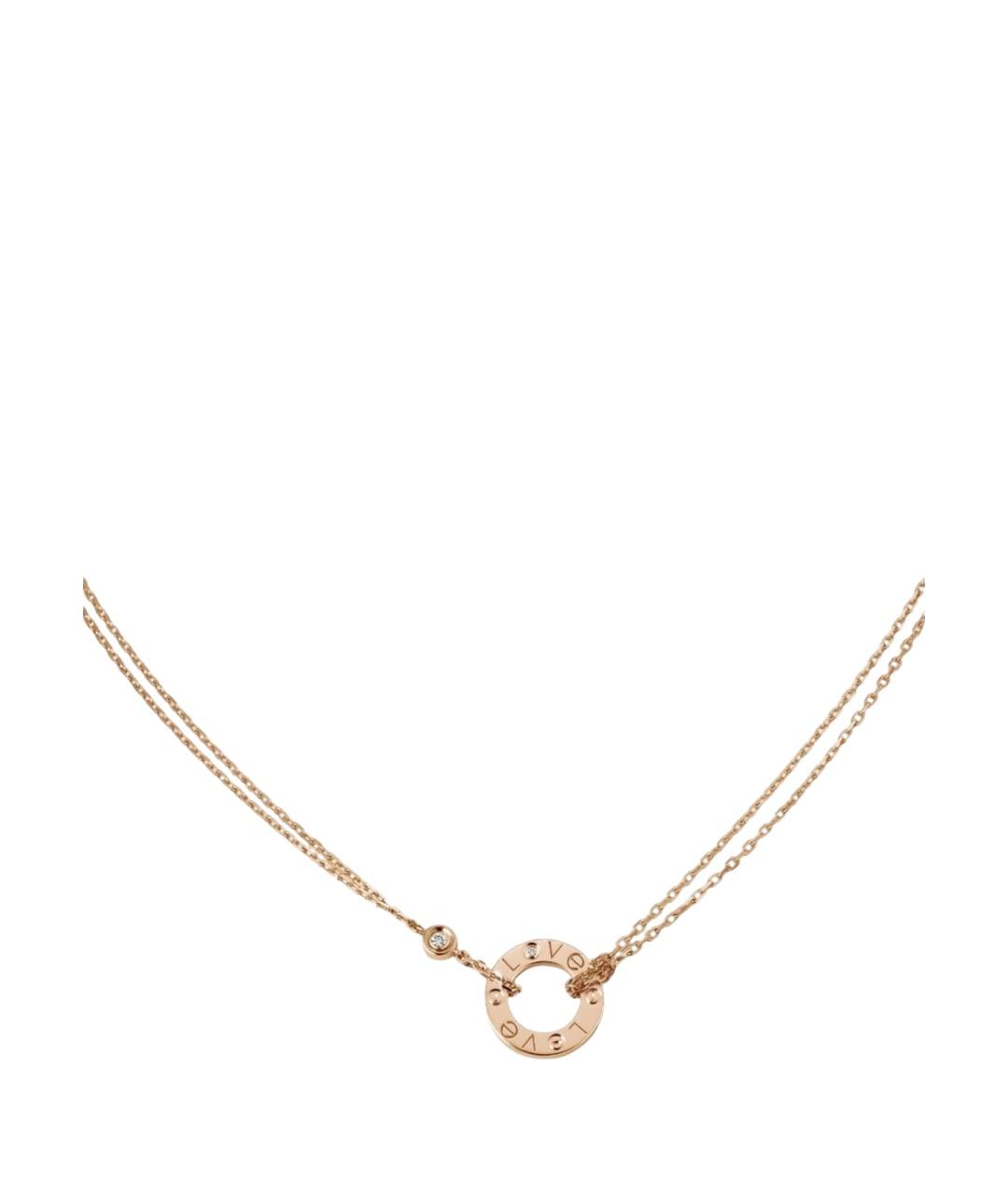 CARTIER Золотое колье из розового золота, фото 1