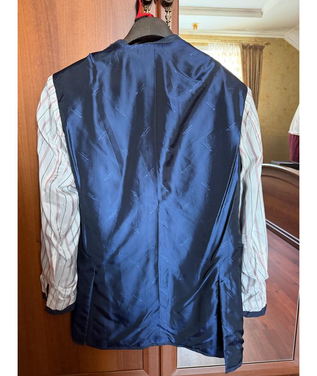 KITON Синий кашемировый пиджак, фото 3