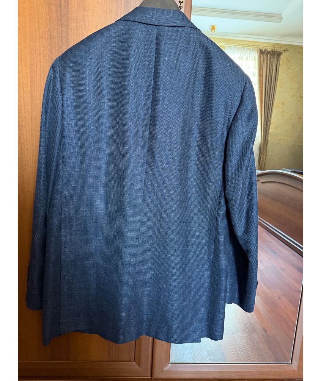 KITON Синий кашемировый пиджак, фото 2