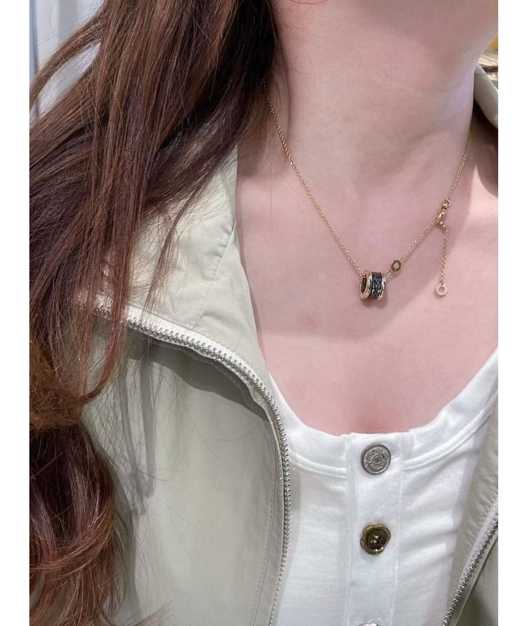 BVLGARI Золотая подвеска из розового золота, фото 5