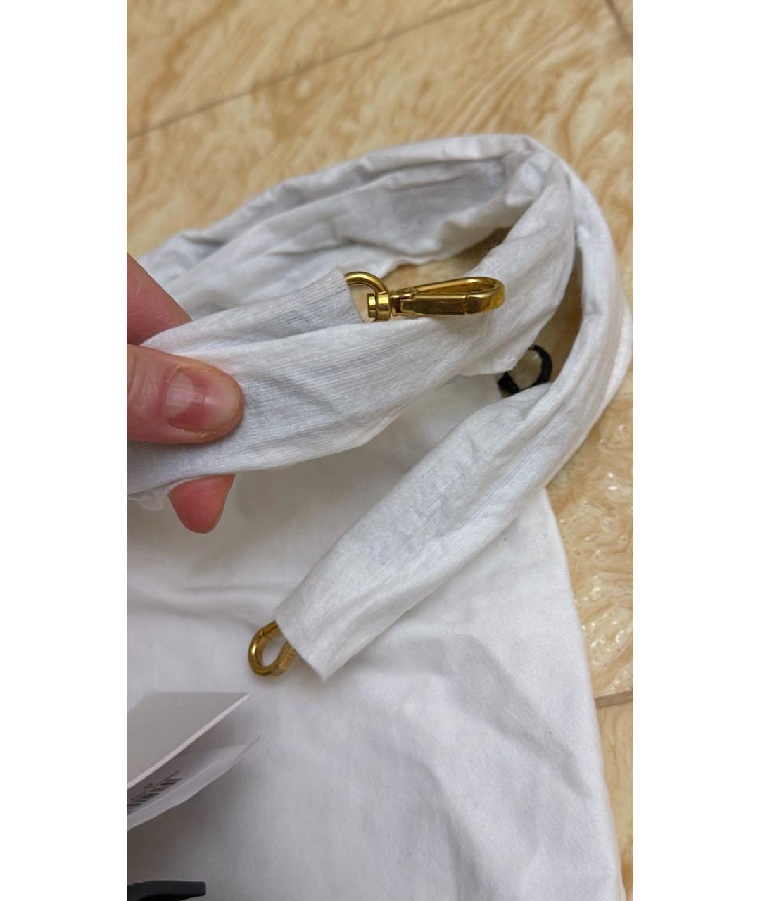 BALMAIN Черная кожаная сумка через плечо, фото 6