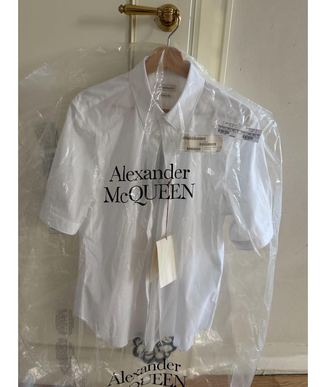 ALEXANDER MCQUEEN Белая хлопковая классическая рубашка, фото 8