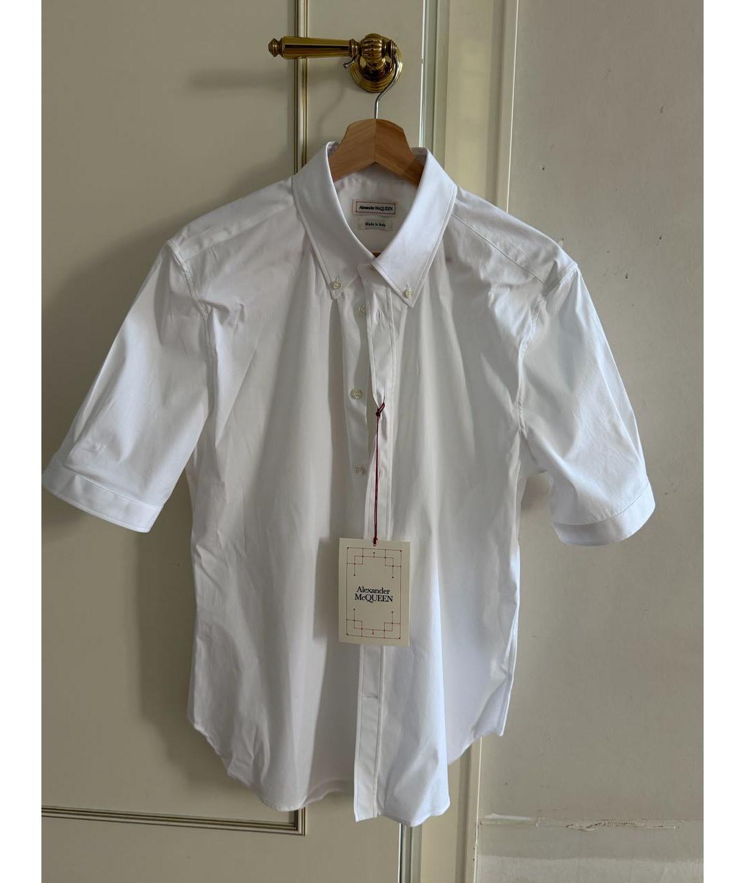 ALEXANDER MCQUEEN Белая хлопковая классическая рубашка, фото 9