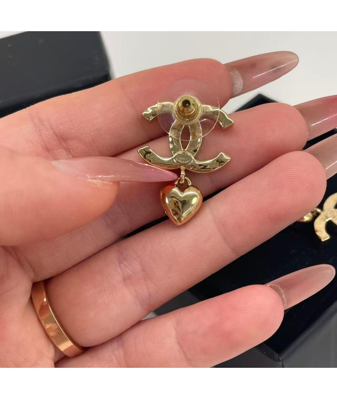 CHANEL Золотые серьги, фото 3