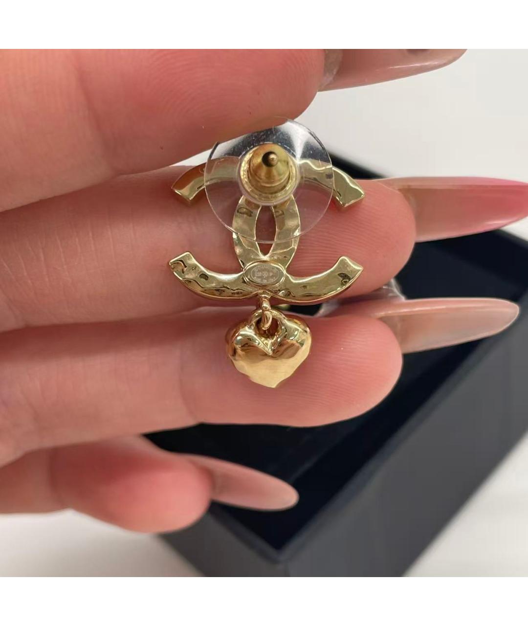 CHANEL Золотые серьги, фото 4