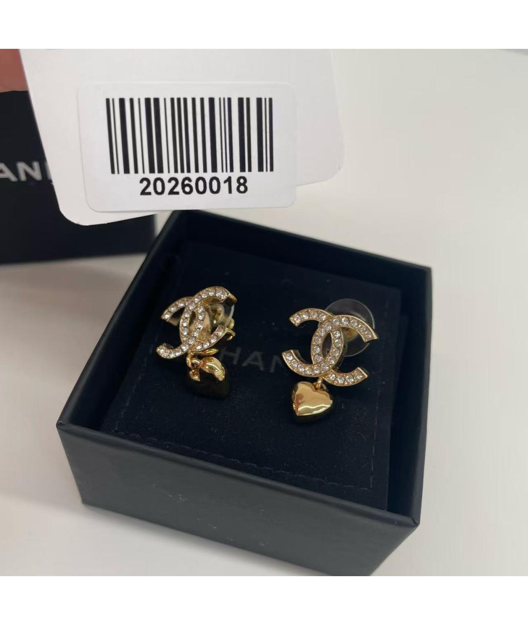 CHANEL Золотые серьги, фото 5