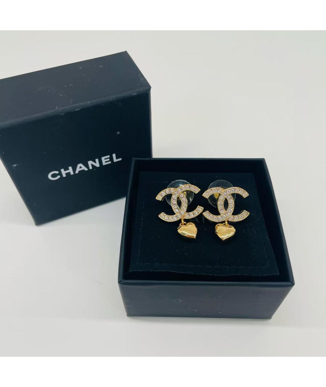 CHANEL Золотые серьги, фото 6