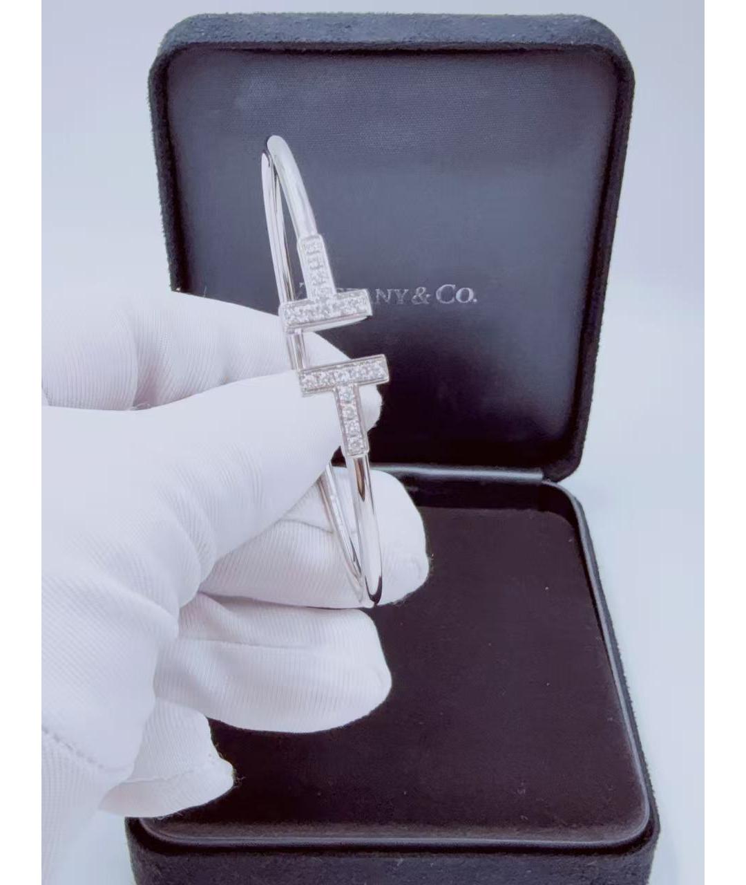 TIFFANY&CO Серебрянный браслет из белого золота, фото 5