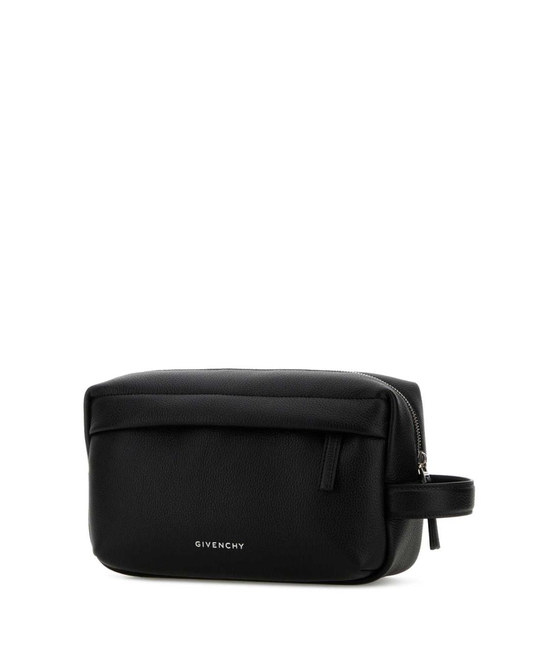 GIVENCHY Черная кожаная барсетка, фото 2