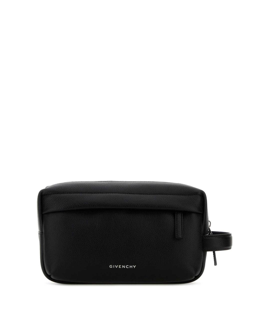 GIVENCHY Черная кожаная барсетка, фото 1