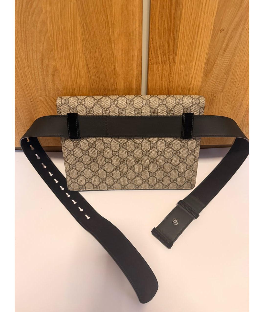 GUCCI Бежевая поясная сумка, фото 3