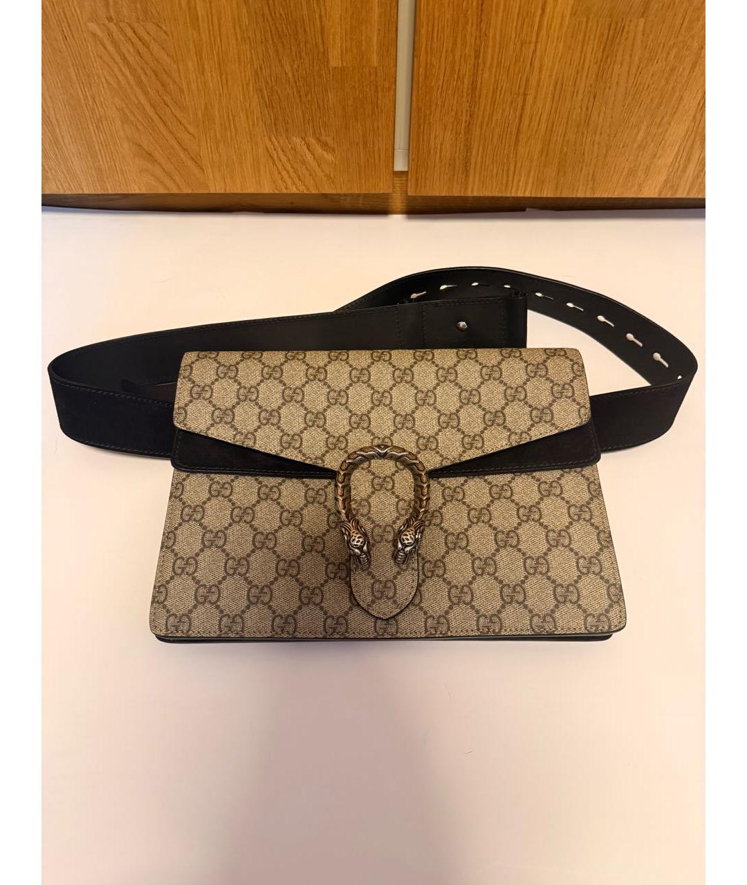 GUCCI Бежевая поясная сумка, фото 5