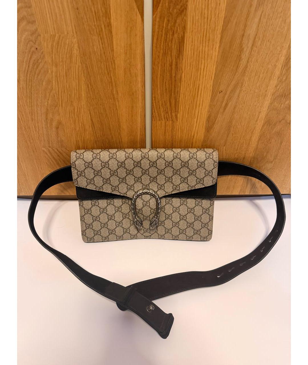 GUCCI Бежевая поясная сумка, фото 2