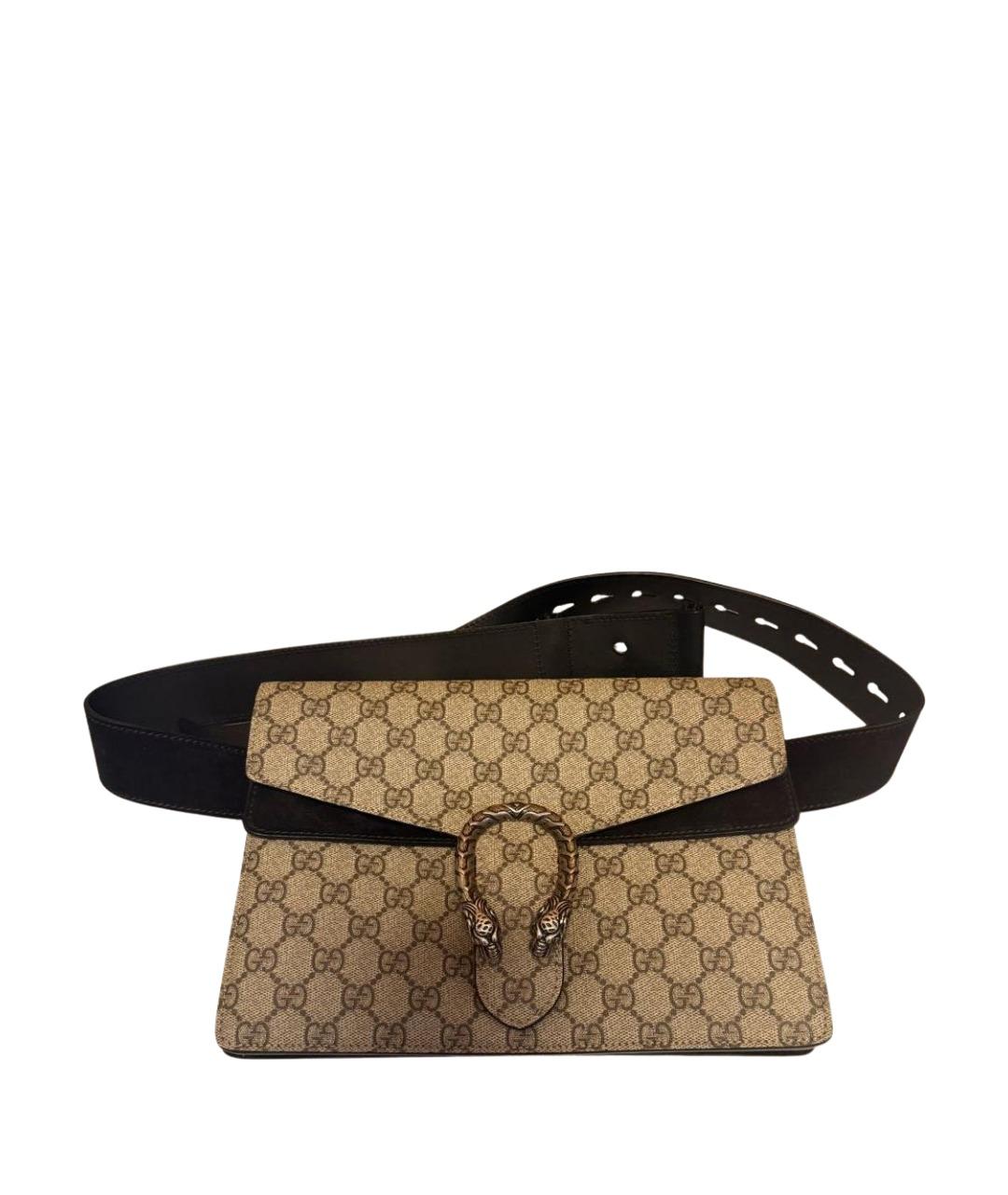 GUCCI Бежевая поясная сумка, фото 1