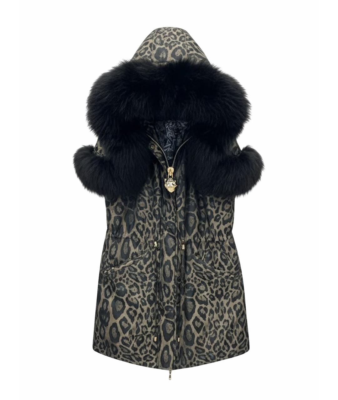 PHILIPP PLEIN Коричневая жилетка, фото 1