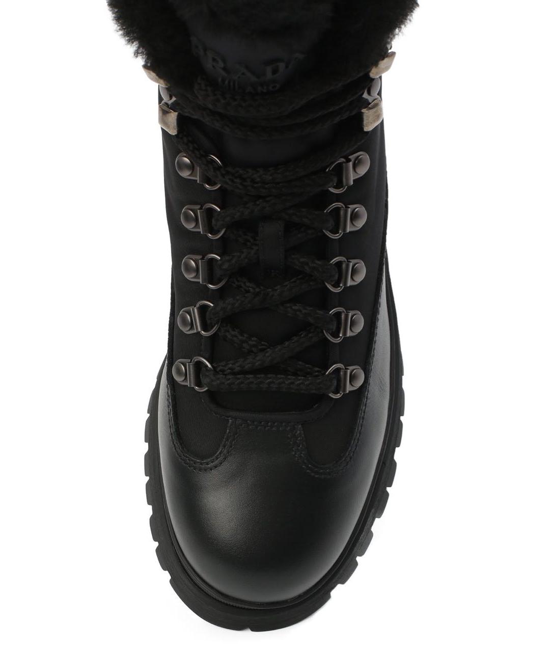 PRADA Черные ботинки, фото 4