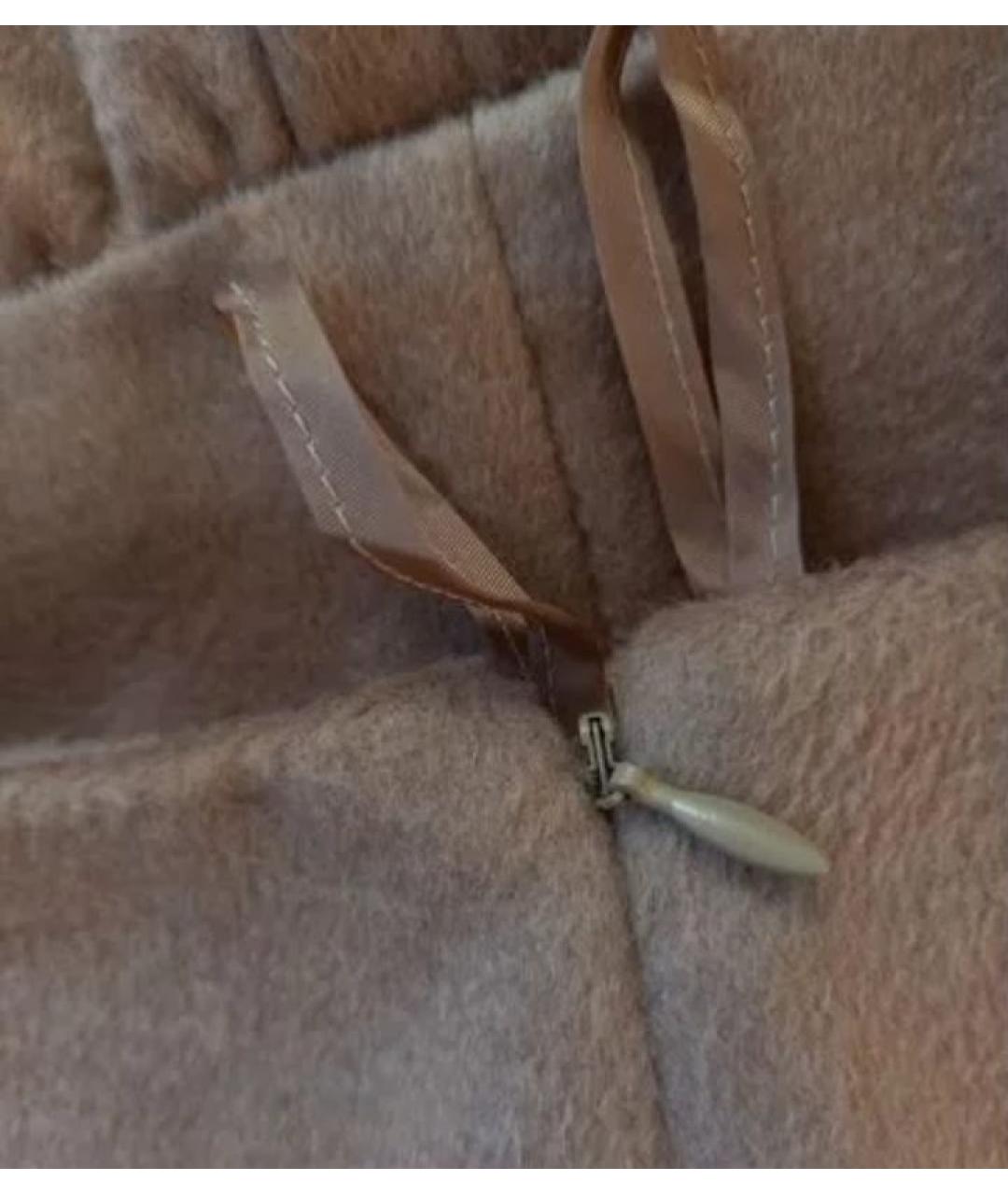 PRADA Бежевая шерстяная юбка миди, фото 4