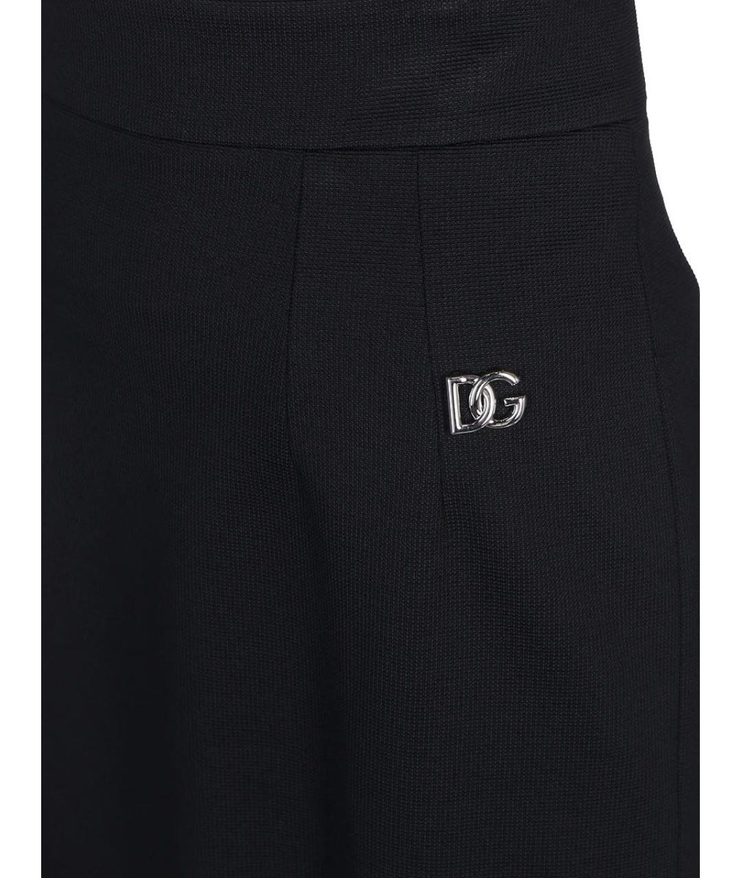 DOLCE&GABBANA Черная юбка мини, фото 3