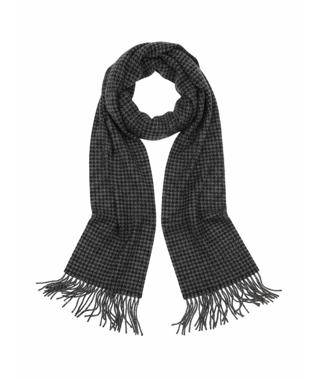 PIACENZA CASHMERE Антрацитовый кашемировый шарф, фото 1