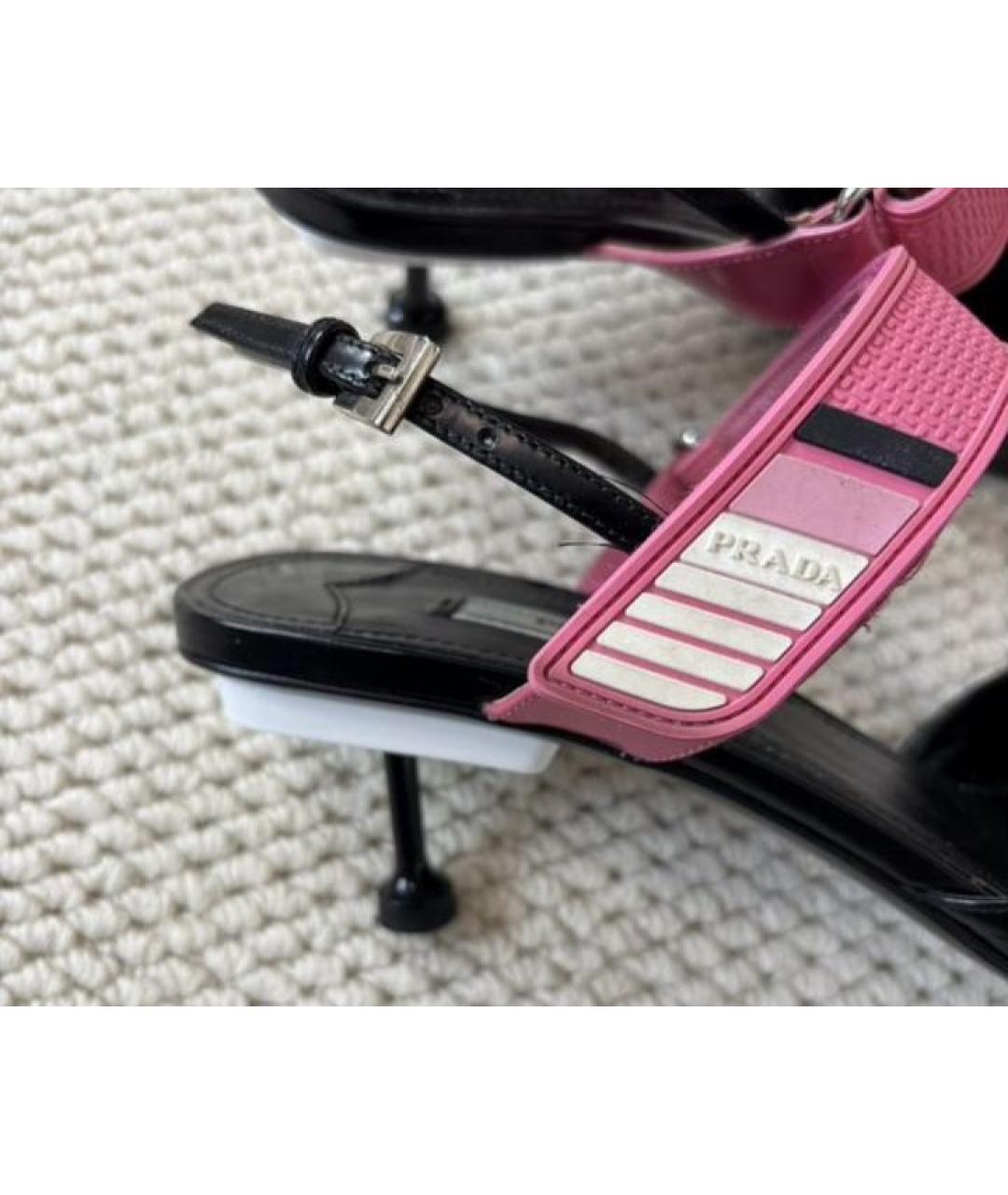 PRADA Черные кожаные туфли, фото 7