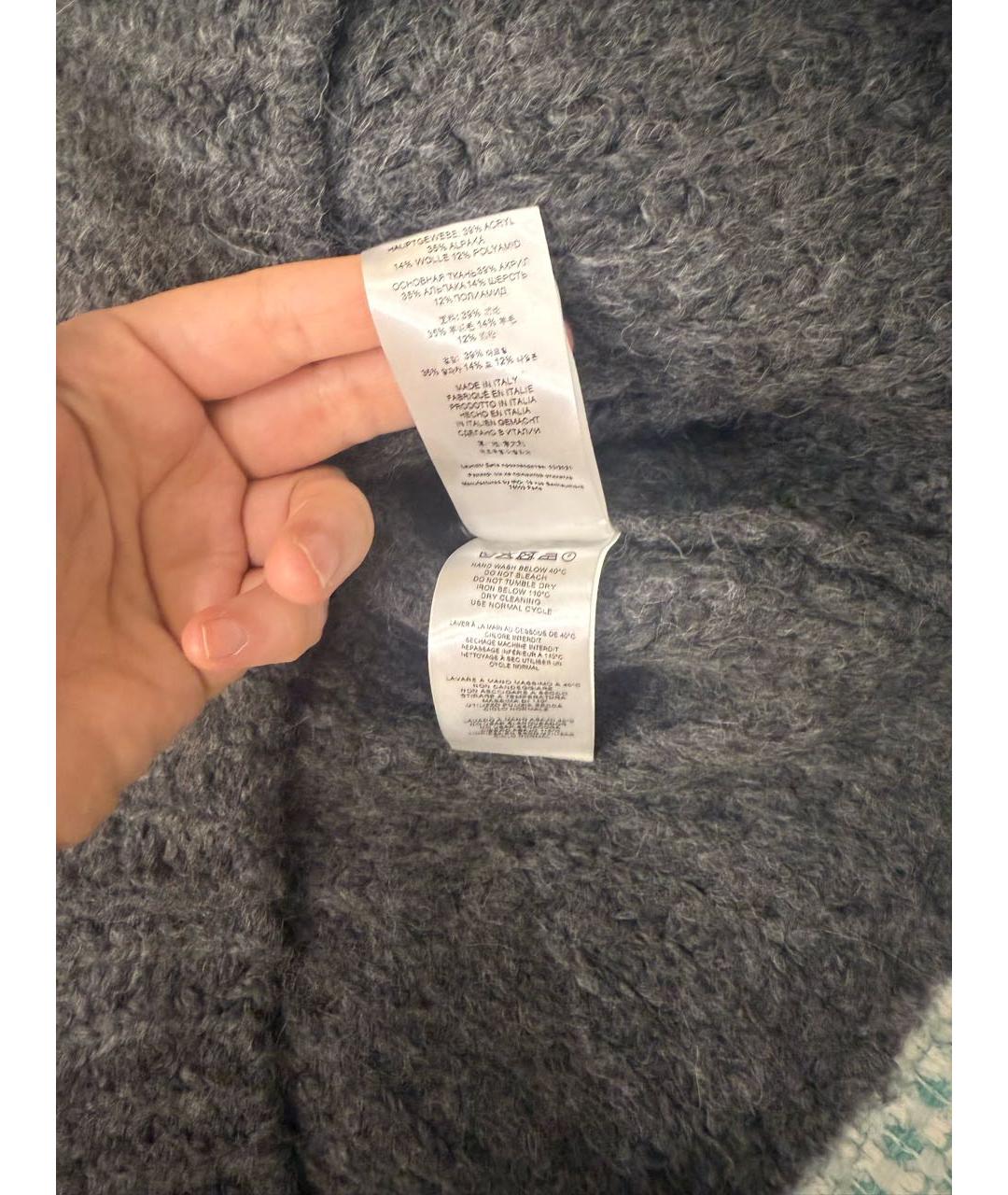 IRO Антрацитовый шерстяной джемпер / свитер, фото 4