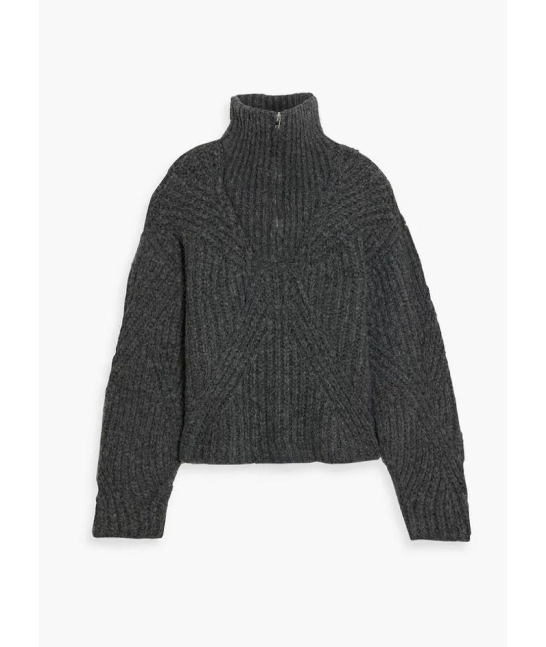 IRO Антрацитовый шерстяной джемпер / свитер, фото 9