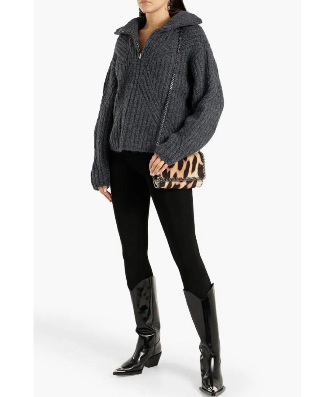 IRO Антрацитовый шерстяной джемпер / свитер, фото 6