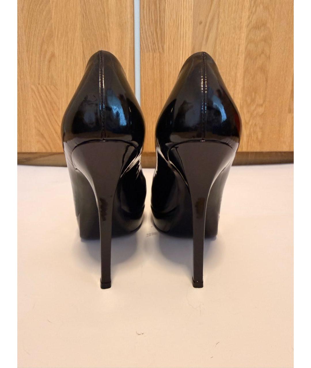 GUCCI Черные туфли из лакированной кожи, фото 3