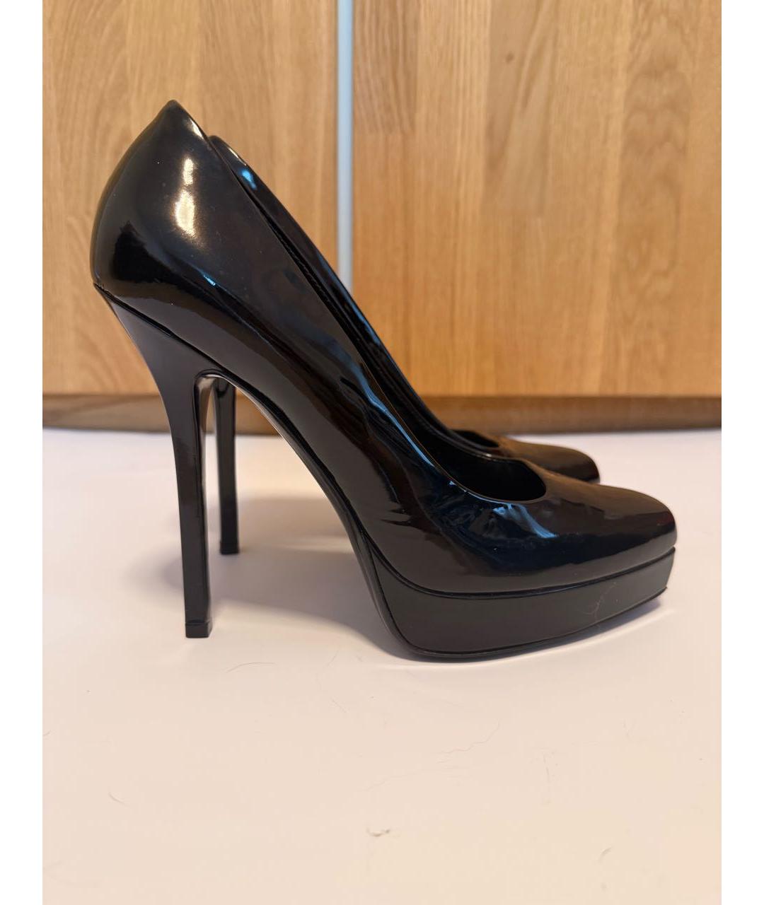 GUCCI Черные туфли из лакированной кожи, фото 4