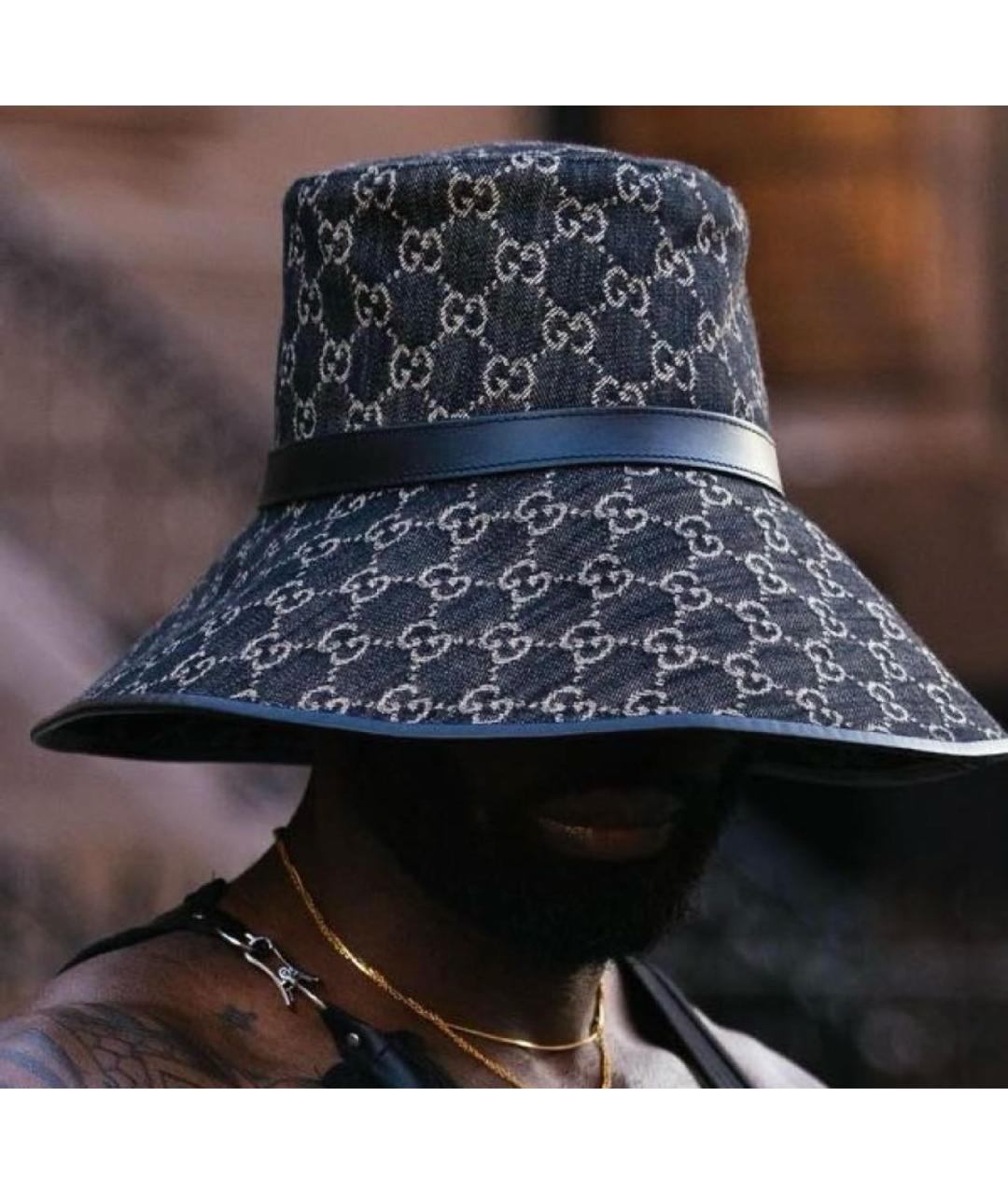 GUCCI Черная панама, фото 5