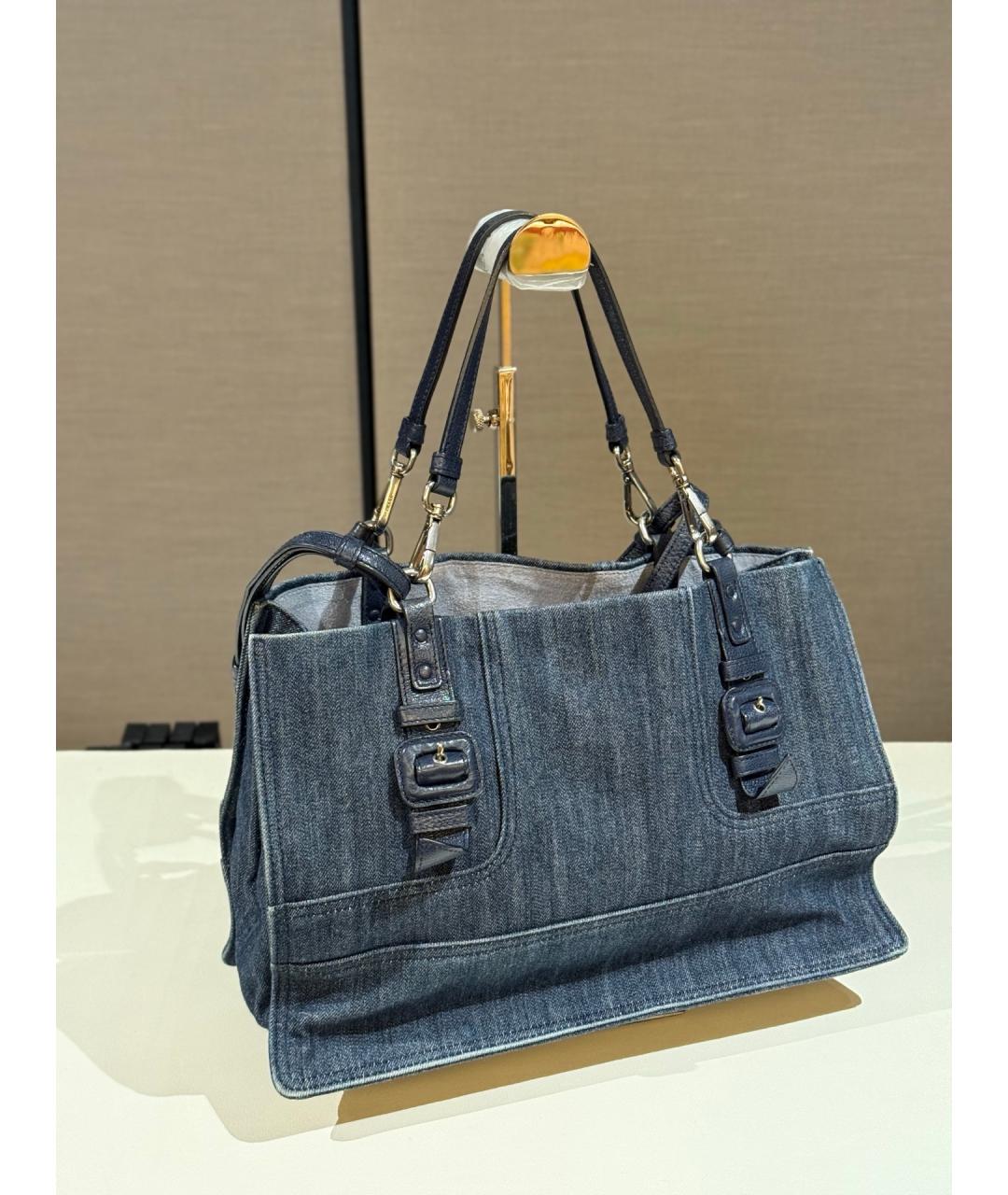 PRADA Синяя деним сумка через плечо, фото 7