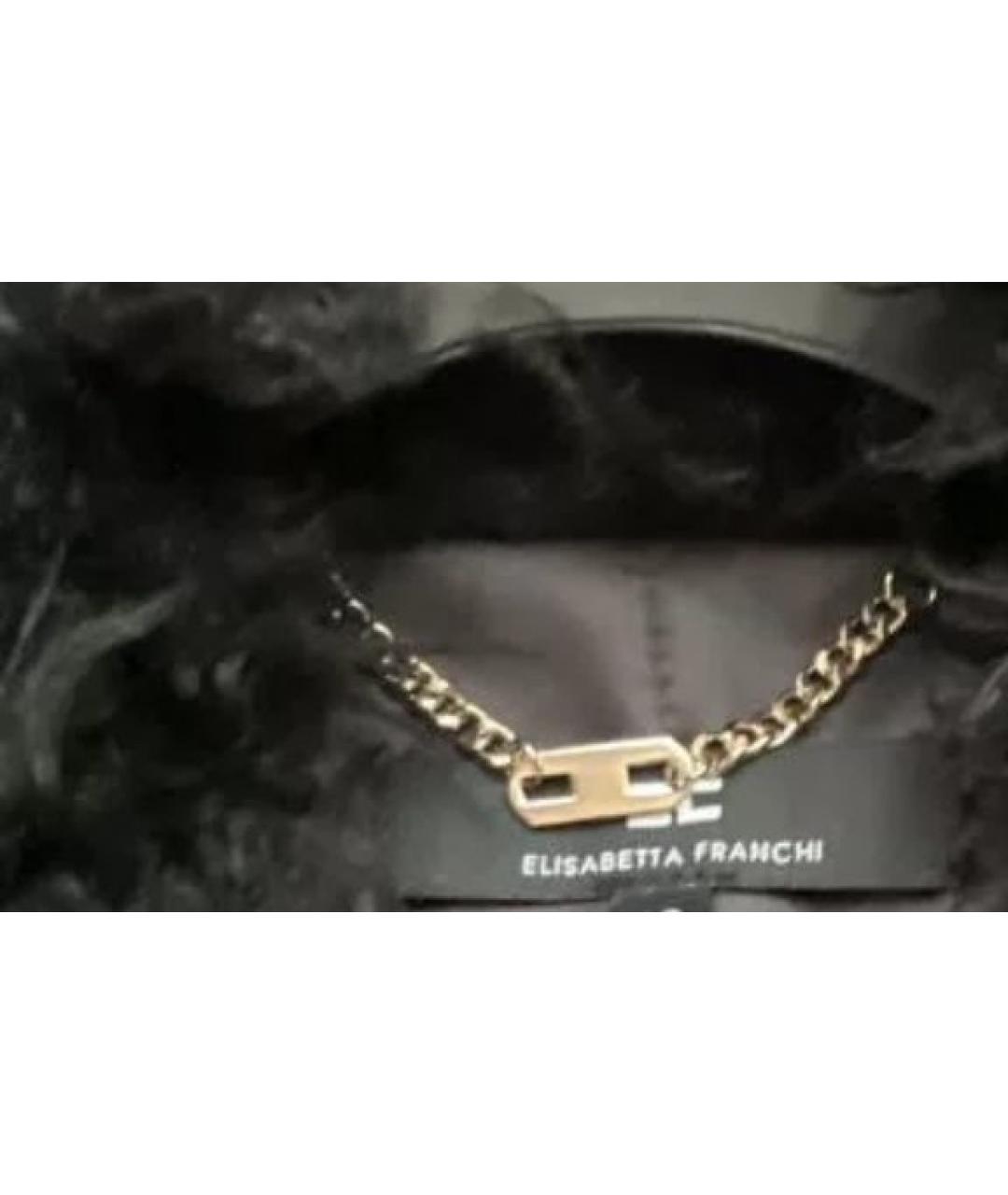 ELISABETTA FRANCHI Черный жилет, фото 4