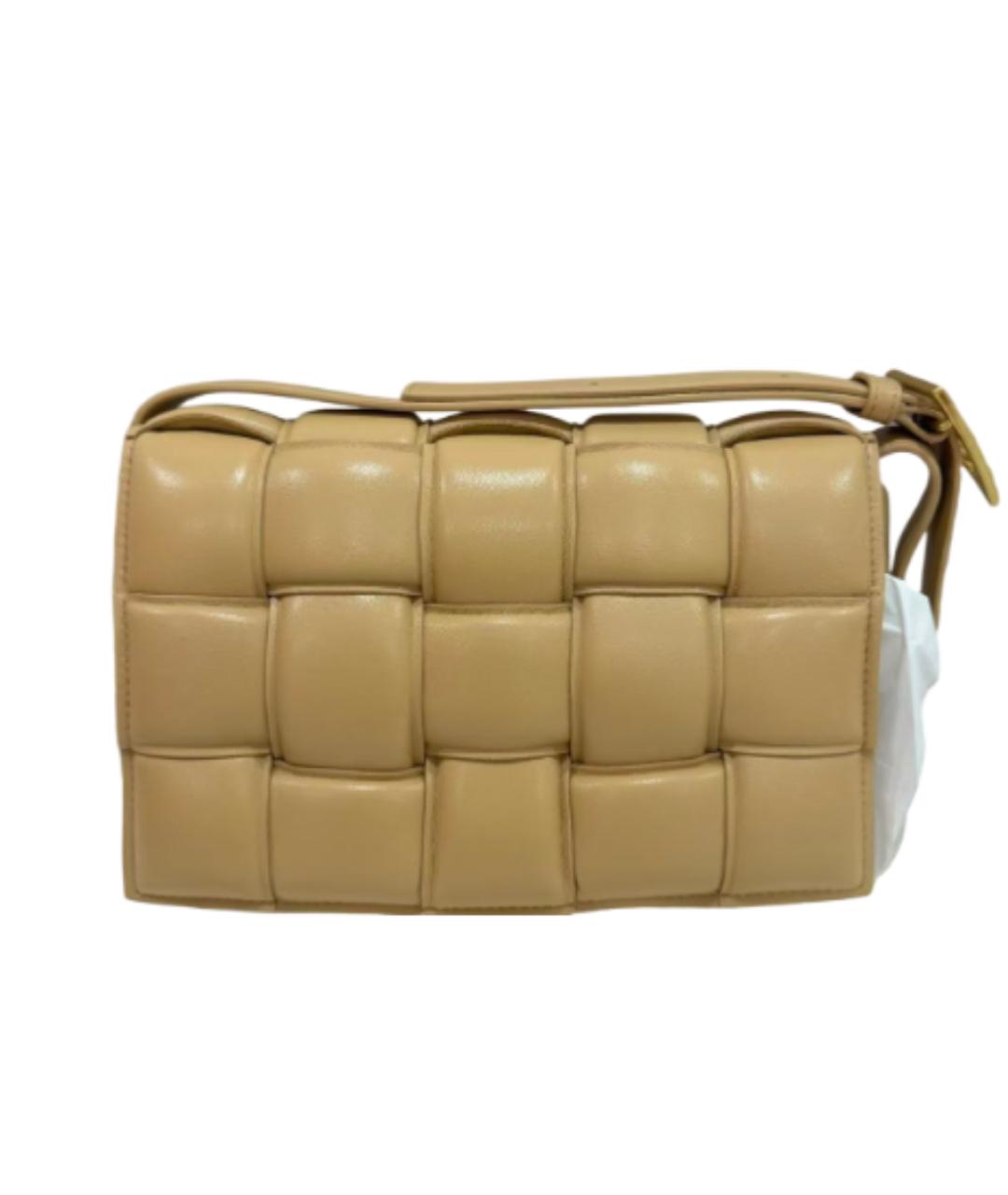 BOTTEGA VENETA Горчичная кожаная сумка через плечо, фото 7