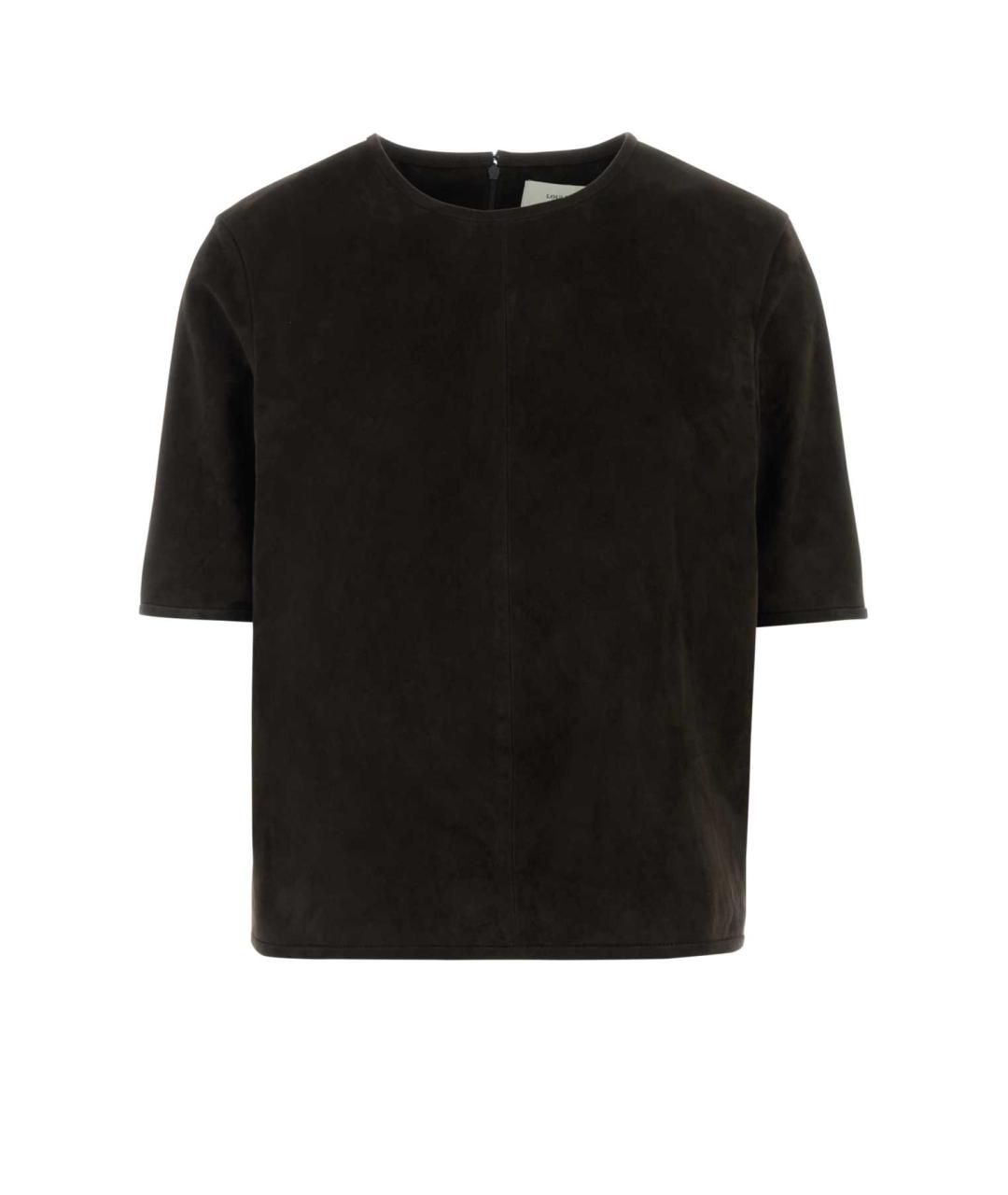 LOULOU STUDIO Коричневая замшевая блузы, фото 1