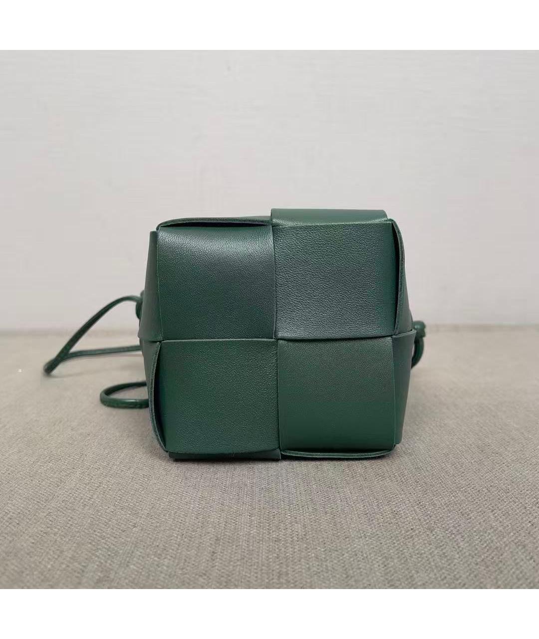BOTTEGA VENETA Зеленая кожаная сумка через плечо, фото 3