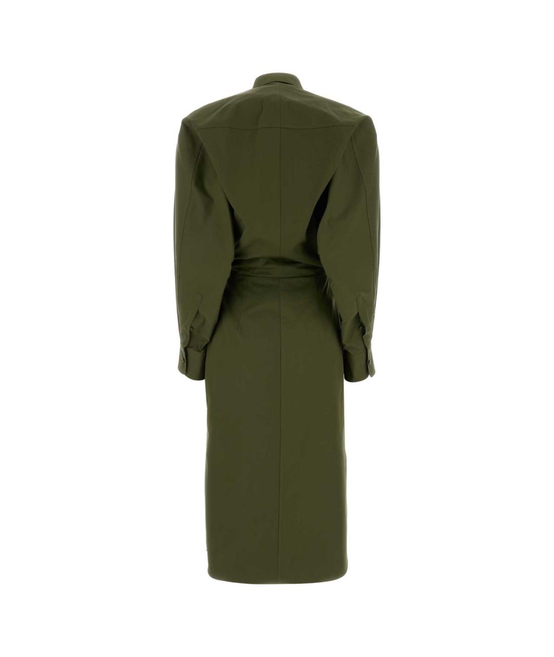 GIVENCHY Зеленые хлопковое повседневное платье, фото 2