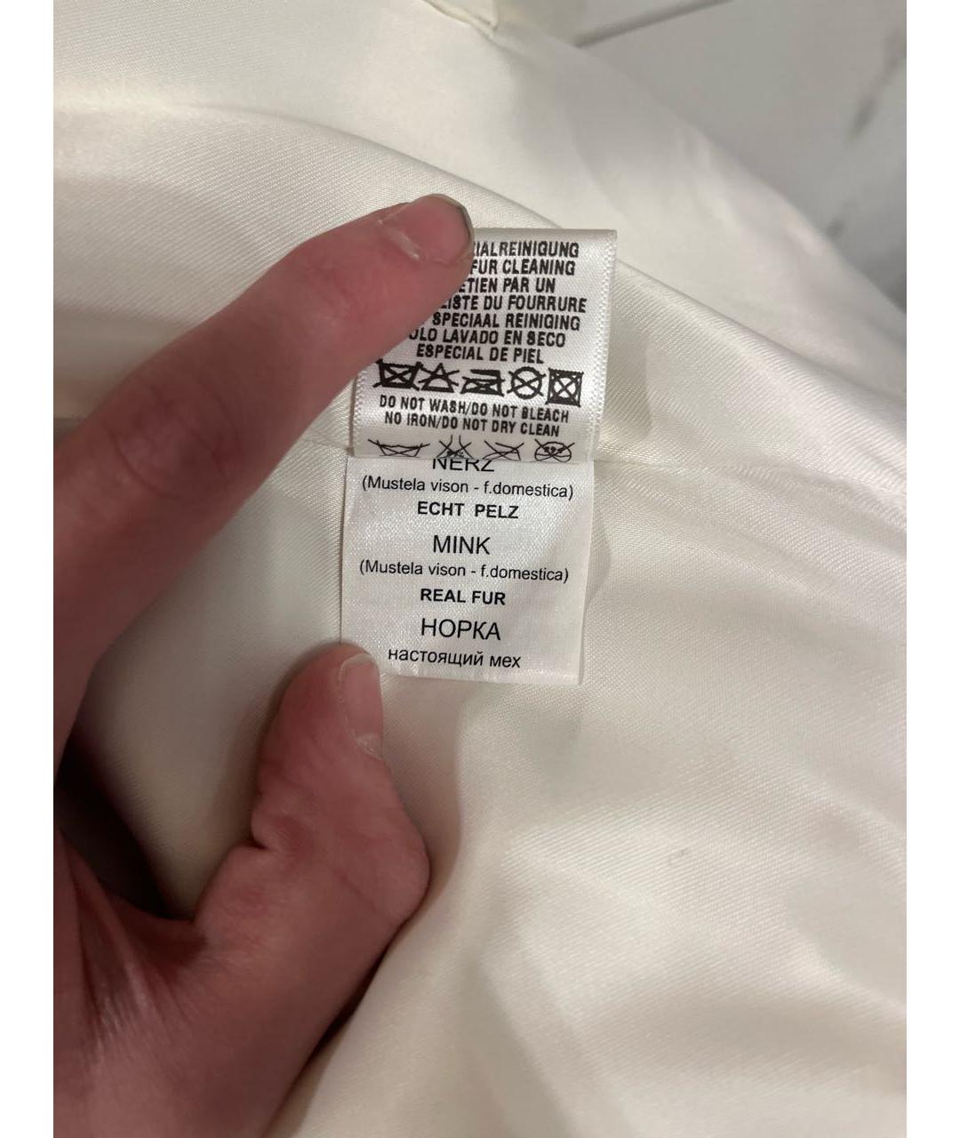 ESCADA Белая шерстяная шуба, фото 7