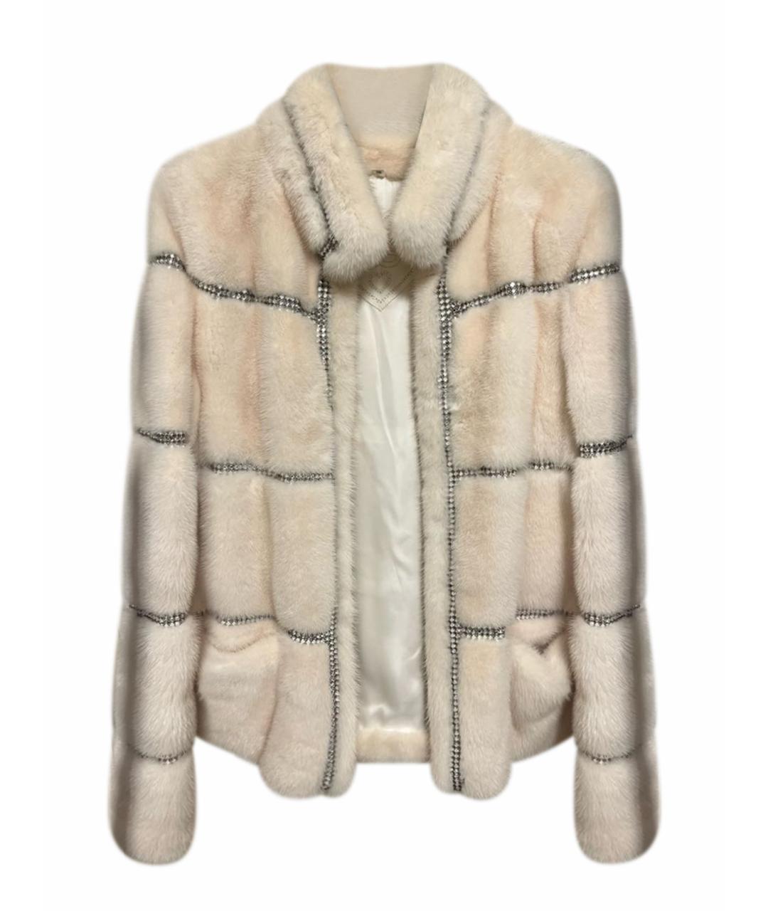 ESCADA Белая шерстяная шуба, фото 1