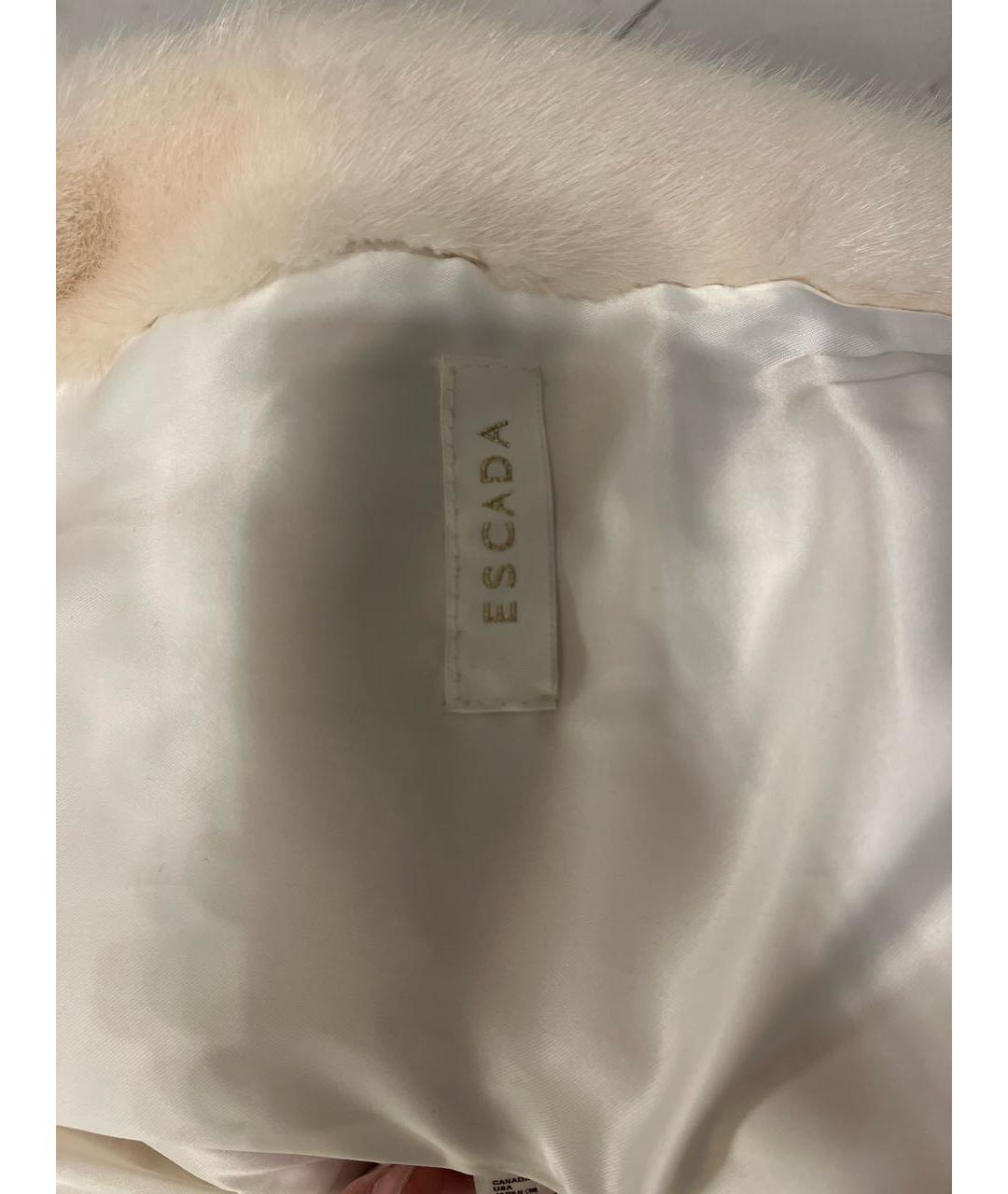 ESCADA Белая шерстяная шуба, фото 5